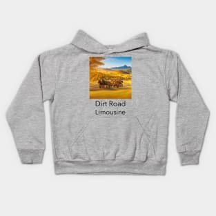 Dirt road limousine Kids Hoodie